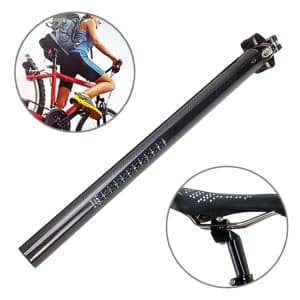 TOSEEK 3K Carbon Fiber Bike Seatpost 30.8x400mm - Lightweight & Durable