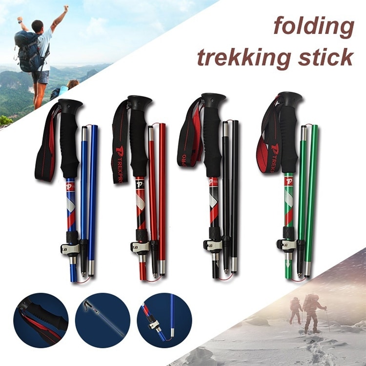 Compact 5-Node Folding Alpenstocks for Trekking, Aluminum Alloy, 28.5CM 8 Compact 5-Node Folding Alpenstocks For Trekking, Aluminum Alloy, 28.5Cm - Image 8