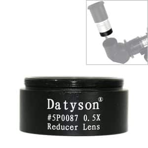 Datyson 5P0087 1.25" Black Telescope Lens Reducer 0.5X for Fine Thread Astronomical