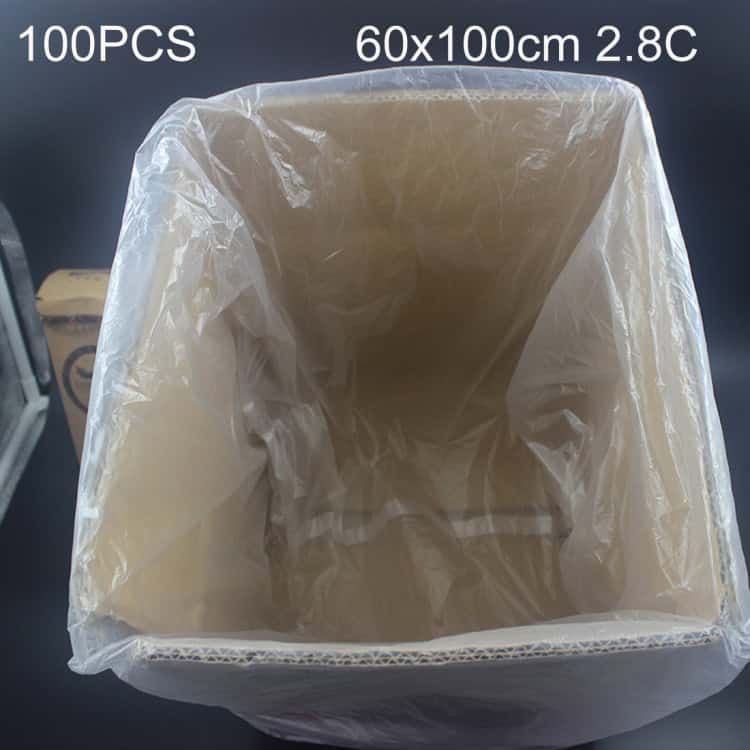 100-pack 2.8C Dust-proof PE Bags 60x100cm - Moisture-proof Seal, Versatile Use 1 Lightweight Plastic Trash Bags For Secure Waste Disposal, 100 Pieces, Measuring 60X100Cm, 2.8Mil Thick, Ideal For Industrial And Home Use.
