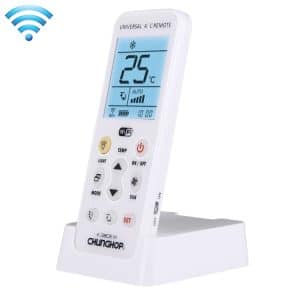 CHUNGHOP K-380EW Smart AC Remote Control with Holder - WiFi Network, White