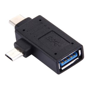 USB-C & Micro USB to USB 3.0 Female Adapter - Fast Data Transfer