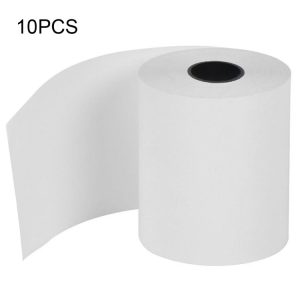 10 PCS 58mm Thermal Paper Rolls 57mmx30mm, 0.03-0.08mm Thick