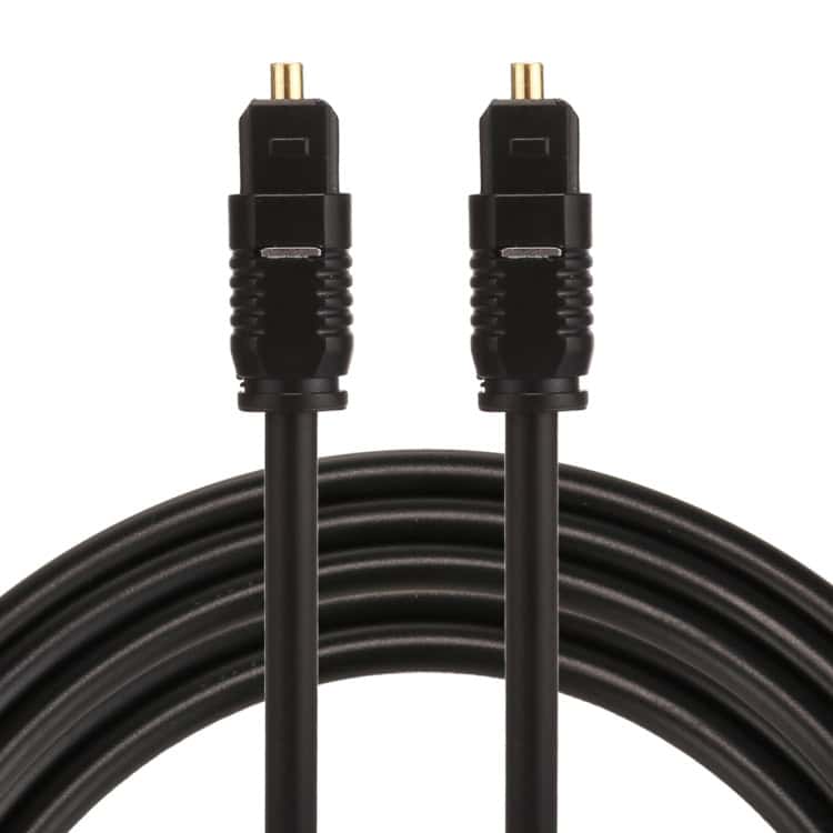 EMK 2m Toslink Male to Male Optical Audio Cable - OD4.0mm - Digital Sound 1 Emk 2M Toslink Male To Male Optical Audio Cable - Od4.0Mm - Digital Sound
