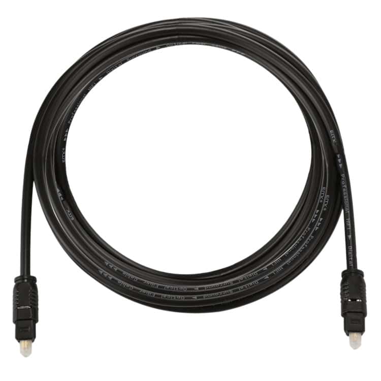 EMK 2m Toslink Male to Male Optical Audio Cable - OD4.0mm - Digital Sound 3 Emk 2M Toslink Male To Male Optical Audio Cable - Od4.0Mm - Digital Sound - Image 3