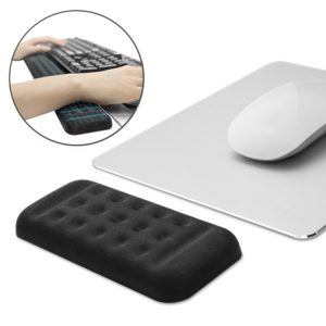 Wireless ergonomic mouse pad with wrist support and gel cushion for comfortable computer use, ideal for office and home workspace setups.