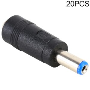 20-Pack DC Female to Male Power Plug Tips 5.5 x 2.1mm to 5.5 x 2.5mm •