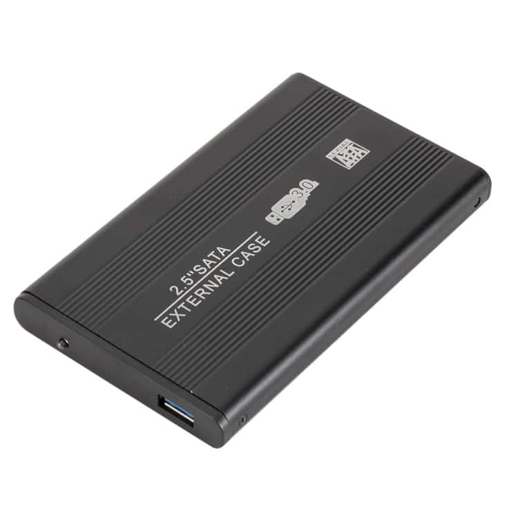 Ultra-Speed USB 3.0 2.5" SATA HDD Drive Enclosure Case • Secure Data on the Go 1 2. External 2.5-Inch Sata Hard Drive Enclosure Case For Data Storage And Backup. Compatible With Usb 3.0 For Fast Data Transfer. Durable Black Metal Design.