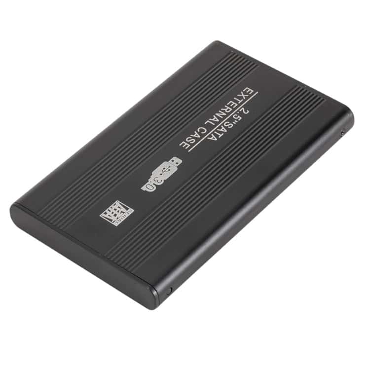 Ultra-Speed USB 3.0 2.5" SATA HDD Drive Enclosure Case • Secure Data on the Go 5 Portable External Hard Drive For Data Storage And Backup, Black Slim Design From Syndmart.