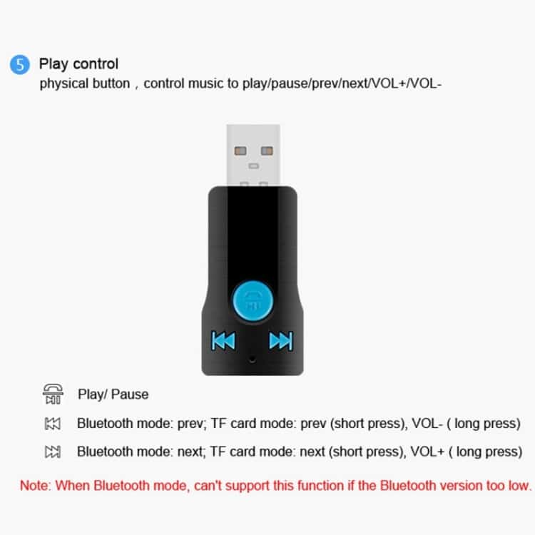 BC07 Bluetooth Receiver MP3 Player with Microphone & Handsfree Support 19 Bc07 Bluetooth Receiver Mp3 Player With Microphone &Amp; Handsfree Support - Image 19