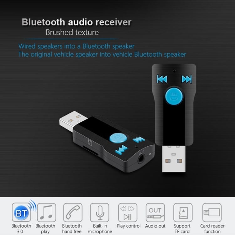 BC07 Bluetooth Receiver MP3 Player with Microphone & Handsfree Support 7 Bc07 Bluetooth Receiver Mp3 Player With Microphone &Amp; Handsfree Support - Image 7