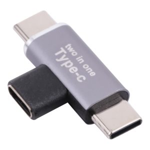 Universal USB-C Converter: Female to Male + Extra USB-C Port