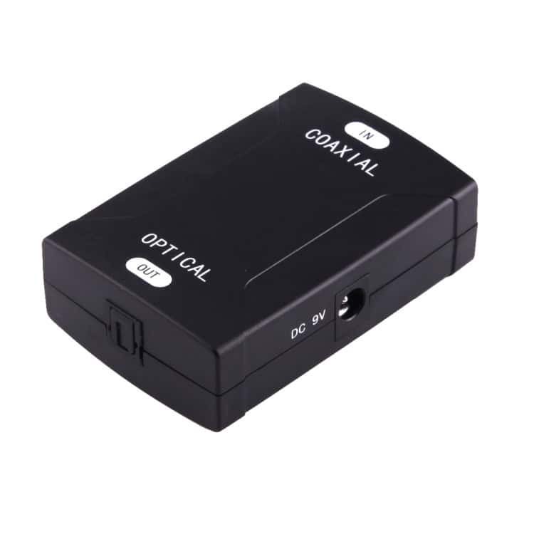 Digital Audio Converter Adapter - Coaxial RCA to Optical Toslink Output 1 Digital Audio Converter Adapter - Coaxial Rca To Optical Toslink Output