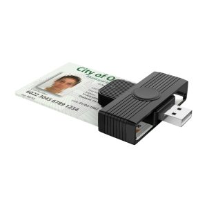 Passport scanner with digital ID card reader for secure identity verification at Syndmart.