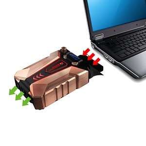CoolCold Portable Laptop Notebook Fan Turbo Radiator - Ultra Silent Cooling