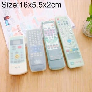 5-Piece Long Design Remote Control Silicone Cover for AC, Size: 16*5.5*2cm