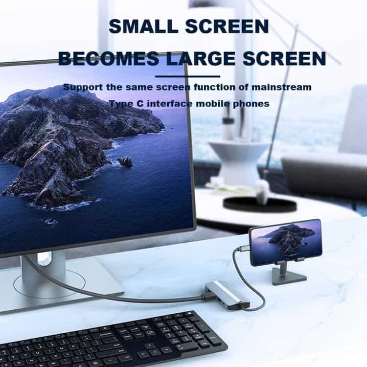 BYL-2109 5-in-1 USB-C to USB Multifunctional Docking Station HUB Adapter 5 Byl-2109 5-In-1 Usb-C To Usb Multifunctional Docking Station Hub Adapter - Image 5