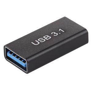 USB-C to USB 3.0 Adapter, Aluminum Alloy, Female to Female, High-Speed Data Transfer