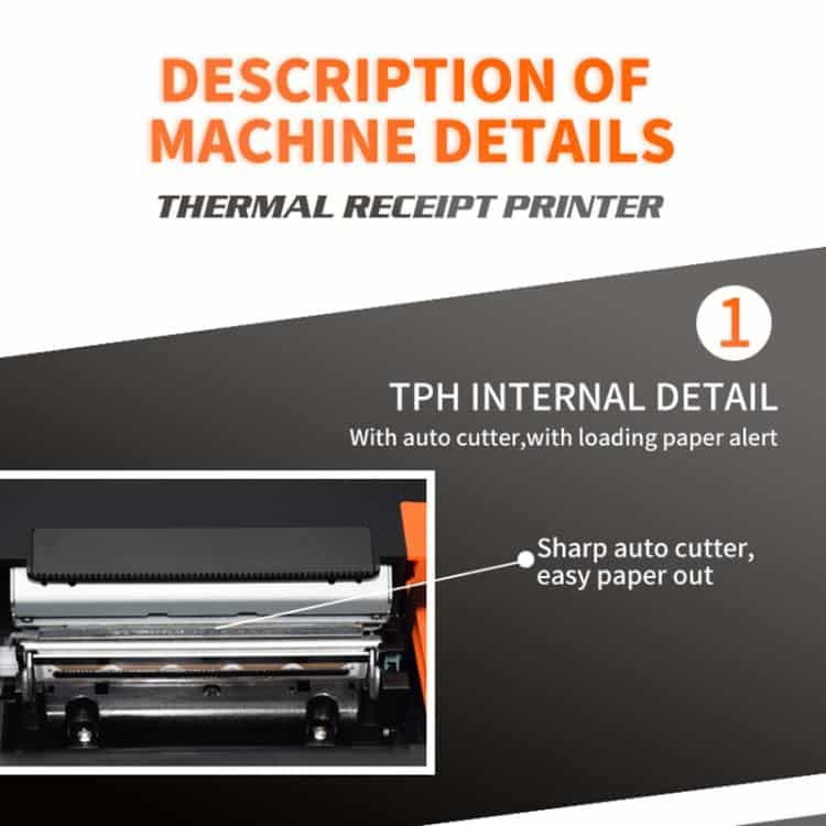 ZJ-8360 II 80mm Thermal Receipt Printer with USB & LAN Interface 5 Zj-8360 Ii 80Mm Thermal Receipt Printer With Usb &Amp; Lan Interface - Image 5