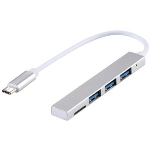 T-818 3-in-1 USB-C Hub Adapter with 3 USB 3.0 Ports - TF Compatible