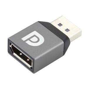 Enhanced Display Port Female to Male Adapter - Crisp Video Transfer, 4K Ready!