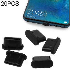 20-Piece Silicone Anti-Dust Plugs for USB-C Ports