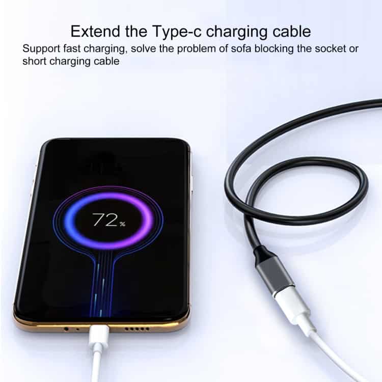 USB-C Male to USB-C Female Adapter Cable, 50cm Length - Extend & Connect Effortlessly 6 Usb-C Male To Usb-C Female Adapter Cable, 50Cm Length - Extend &Amp; Connect Effortlessly - Image 6
