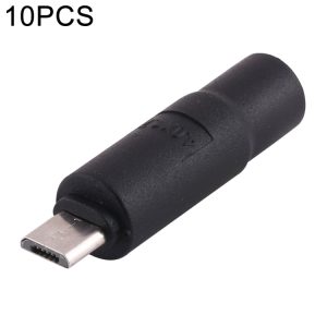 10-Piece 4.0 x 1.7mm Micro USB DC Power Plug Connector Kit