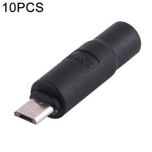 10-Piece 3.5 x 1.35mm Micro USB DC Power Plug Connector Kit