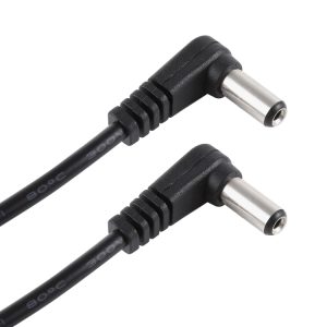30cm Male to Male Elbow DC Power Supply Plug Cable, 12-24V 5A, 5.5 x 2.1mm