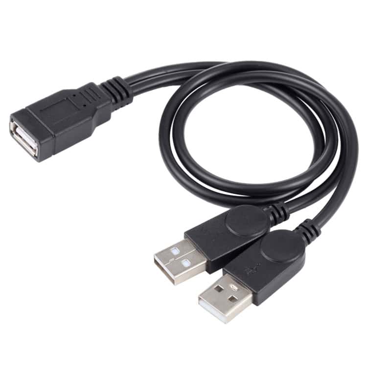 USB Splitter Cable, 30cm Length, 1 USB Female to 2 USB Male Ports 2 Usb Splitter Cable, 30Cm Length, 1 Usb Female To 2 Usb Male Ports - Image 2