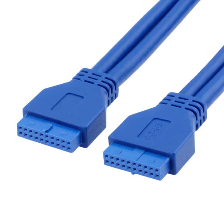 USB 3.0 20 Pin Female to Female Extender Cable, 5Gbps, 50cm Length 1 Usb 3.0 20 Pin Female To Female Extender Cable, 5Gbps, 50Cm Length
