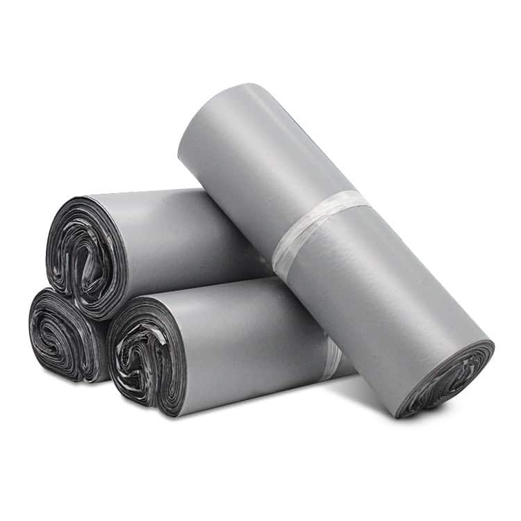 Waterproof Dark Grey Plastic Bags Roll - 55x65cm, 100 Thick Express Bags 2 Recycling Trash Bags, Waste Disposal, Eco-Friendly Waste Management, Garbage Bags For Commercial And Residential Use, Syndmart Waste Collection Products.