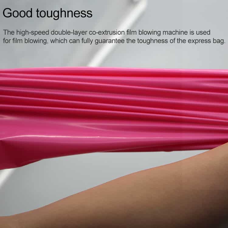 Waterproof Dark Grey Plastic Bags Roll - 55x65cm, 100 Thick Express Bags 5 Double Layer Co-Extrusion Film Blowing Machine For Durable Plastic Packaging, High-Speed Film Extrusion Equipment, Suitable For Manufacturing Tough, High-Quality Express Bags And Packaging Films.