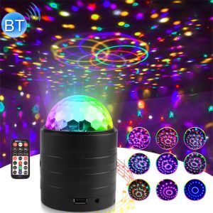 Wireless Bluetooth Crystal Magic Ball Stage Light with Remote - Mesmerizing Illumination