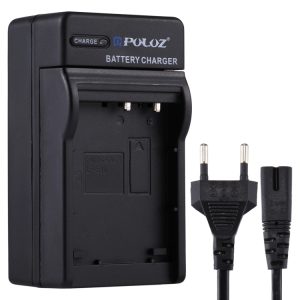 PULUZ EU Plug Charger with Cable for Casio CNP130 Battery - Fast Charging