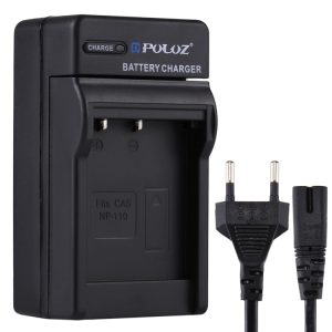 PULUZ EU Plug Casio NP-110 Battery Charger with Cable - Fast Charging