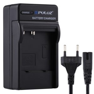 PULUZ EU Plug Charger with Cable for CASIO CNP40 Battery