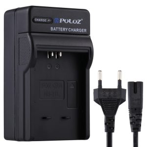 PULUZ EU Plug Charger for Canon NB-11L Battery - Fast Charging with Cable