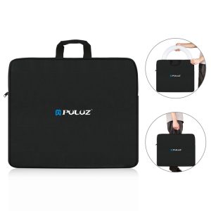 Black carrying case with a handle and zipper, featuring the PULUZ logo on the front.