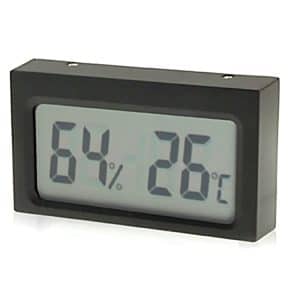 LCD Indoor Digital Thermometer Humidity Monitor - Compact & Precise