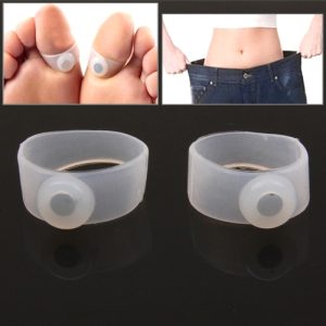 10 Pairs Magnetic White Toe Rings for Weight Loss - Natural Slimming Solution