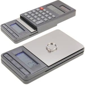 Portable Digital Jewelry Scale + Calculator | 1000g x 0.1g | LCD Display | 2-in-1