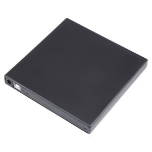 Slim Black Portable CD-ROM Optical Drive • USB Connectivity • Lightweight & Portable