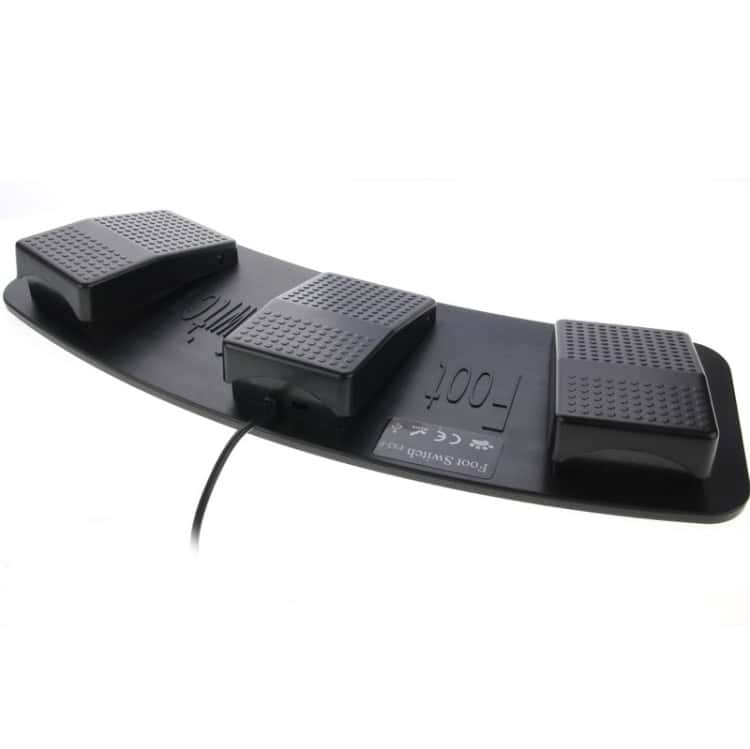USB Foot Switch - Black. Triple Action Control for PC. Hands-Free Productivity. 3 Usb Foot Switch - Black. Triple Action Control For Pc. Hands-Free Productivity. - Image 3