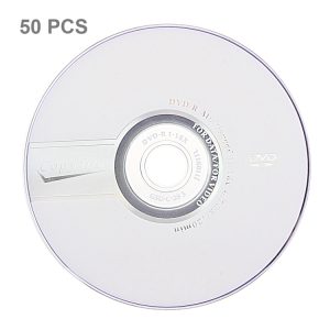 50-Pack 12cm Blank DVD-R, 4.7GB - 120mins Capacity • General Public Engaging Choice