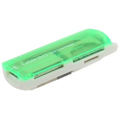 High-Speed USB 2.0 Multi Card Reader - SD/MMC, MS, TF, M2 Support 2 High-Capacity Usb Flash Drive With Green Led Light, Portable Storage Device For Data Transfer And Backup, Ideal For Personal And Professional Use.