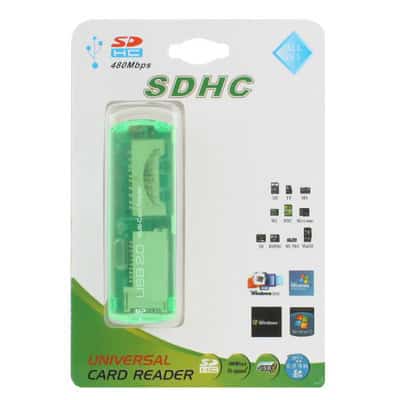 High-Speed USB 2.0 Multi Card Reader - SD/MMC, MS, TF, M2 Support 4 High-Speed Sdhc Card Reader Compatible With Multiple Devices, Ideal For Data Transfer And Storage Management.