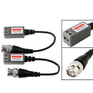 High-quality video balun for CCTV cameras, supports HD video transmission over long distances, compatible with various security surveillance systems, ideal for reliable property monitoring.