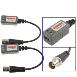 High-quality video balun for CCTV security cameras, enabling HD video transmission over long distances using analog CCTV systems. Suitable for professional surveillance setups.